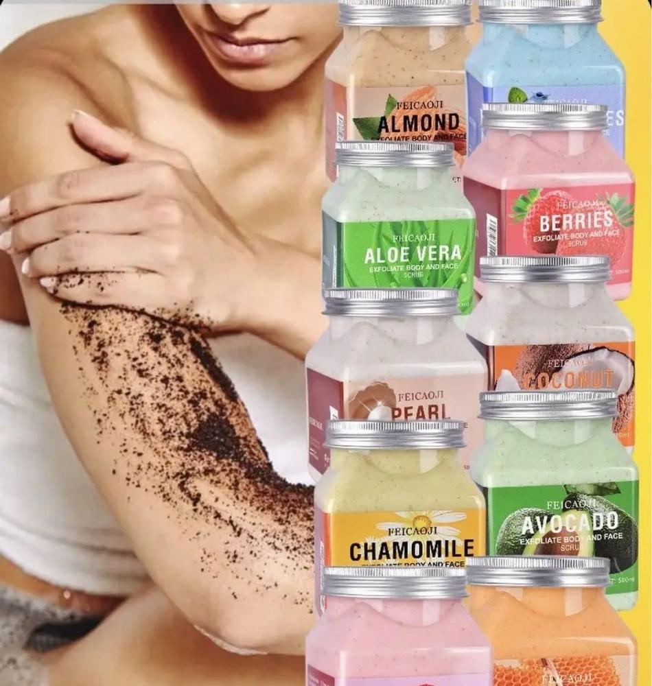 FEICAOJI Beden we ýüzi siňdirýän öl deri bölejikleri, gialuron kislotasy bilen 350 mg