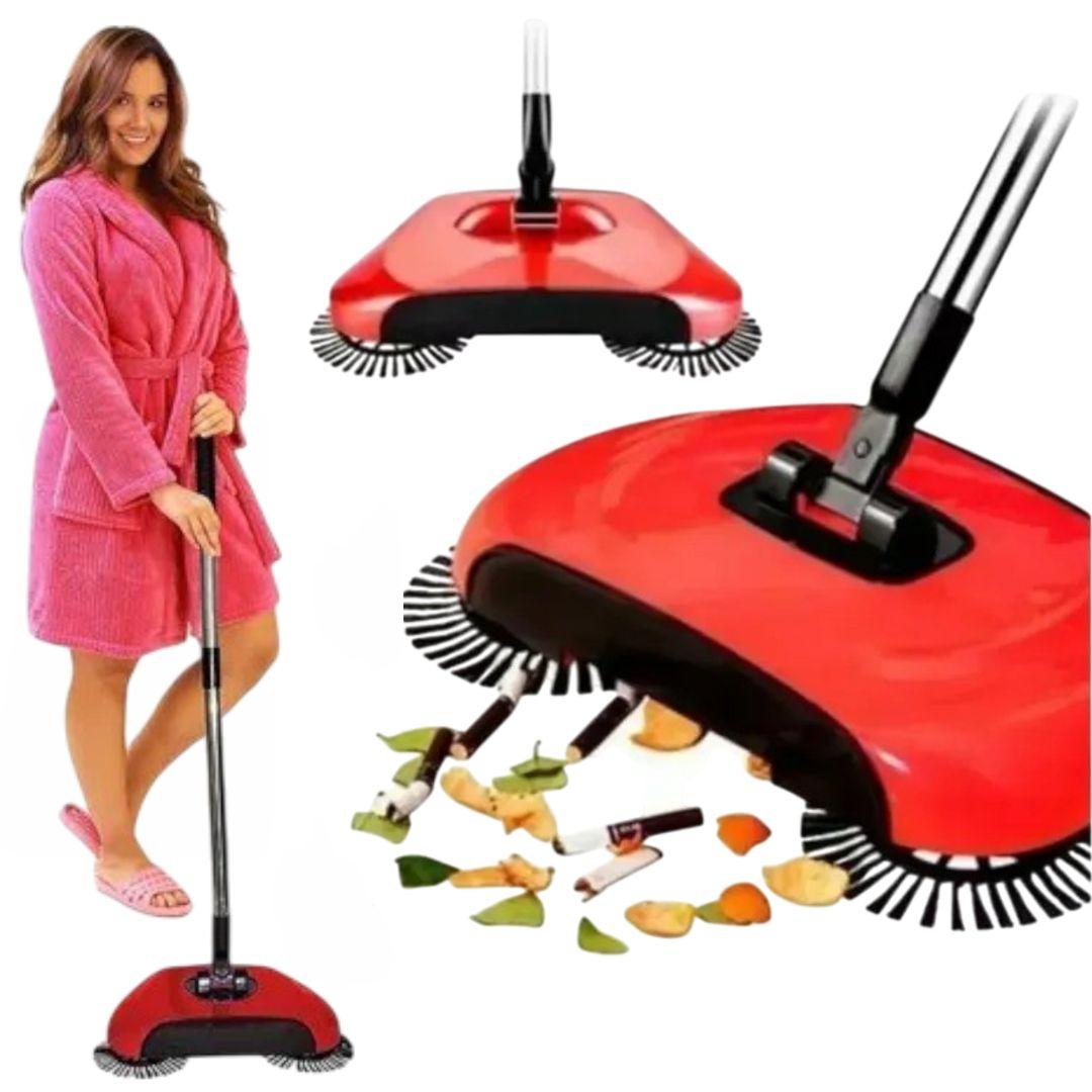 Üç sany arassalaýjy çotga / Göçme tozan sorujy bilen mehaniki süpürgi.