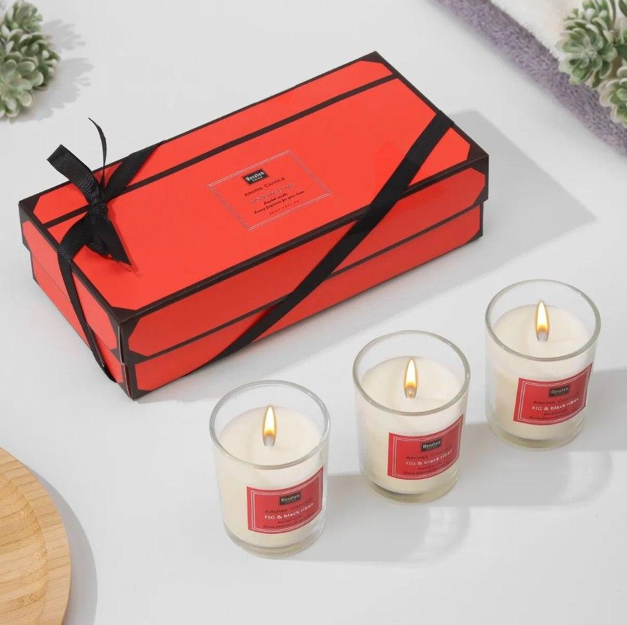 MENAHEM Аромасвечи с экстрактом Черной Смородина и Инжира