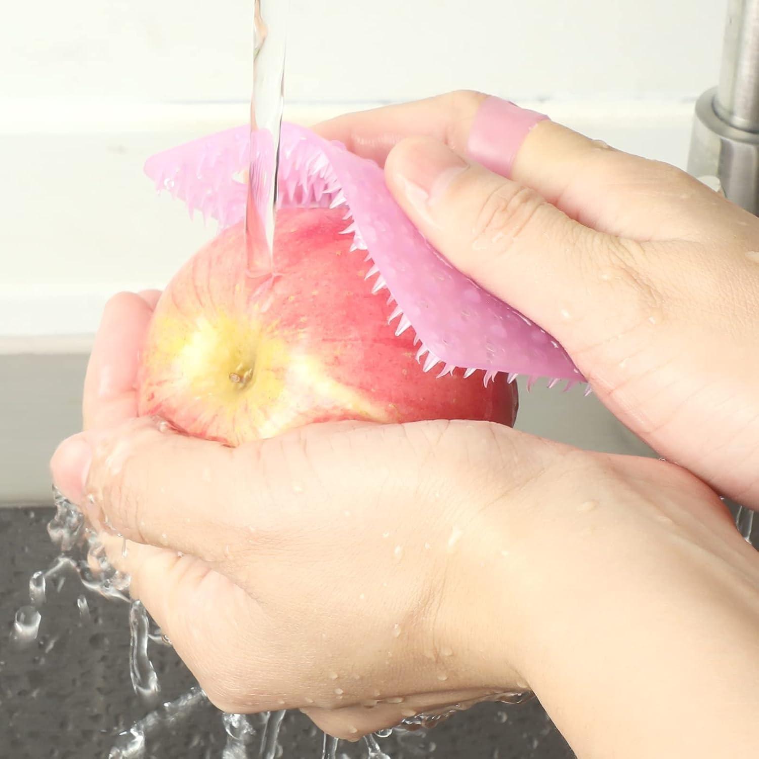 Miwe we gök önümleri arassalamak üçin silikon çotgasy