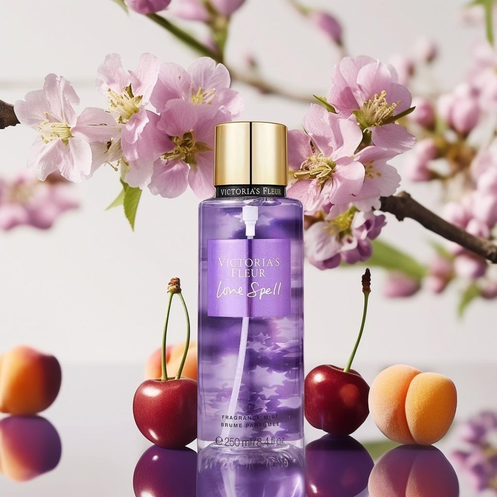 VICTORIA 'S FLEUR Alça we Şetdaly gülleriniň ysy bilen beden spreýi.A 25