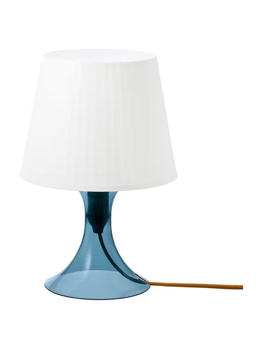 Stol lampasy IKEA LAMPAN Goýy gök Ak 29 sm