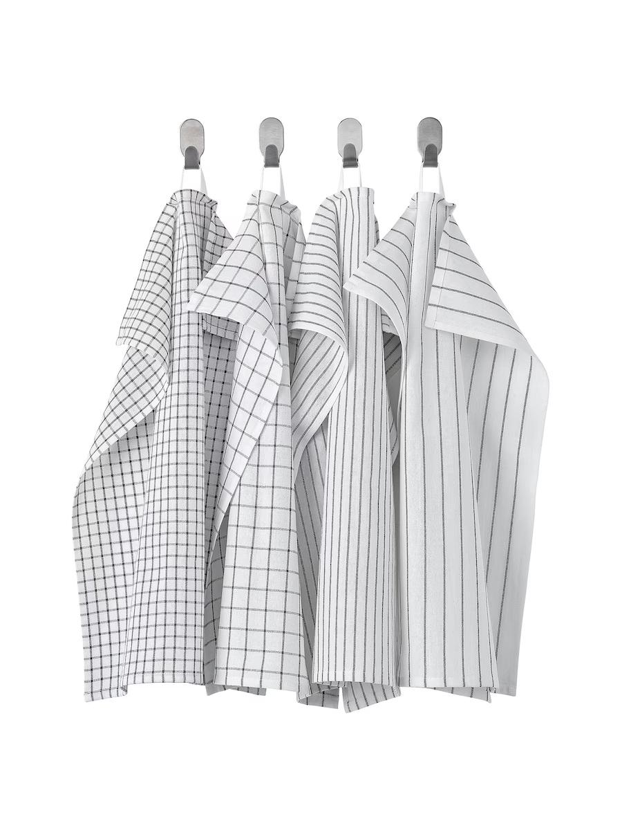 Aşhana el süpürgeç Ikea Rinnig ak goýy çal  nagyşly 45x60 cm