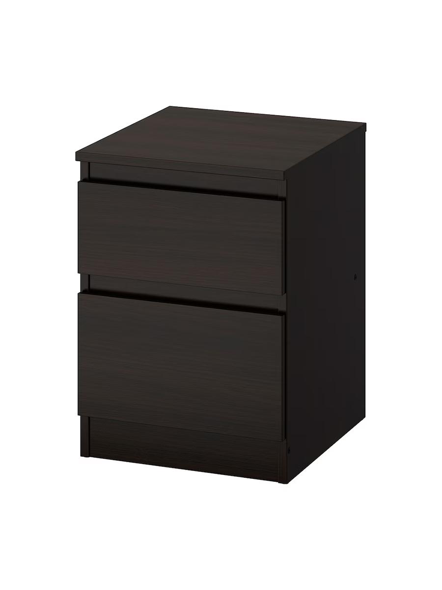 Tekje 2 çekmeli IKEA KULLEN gara-goňur