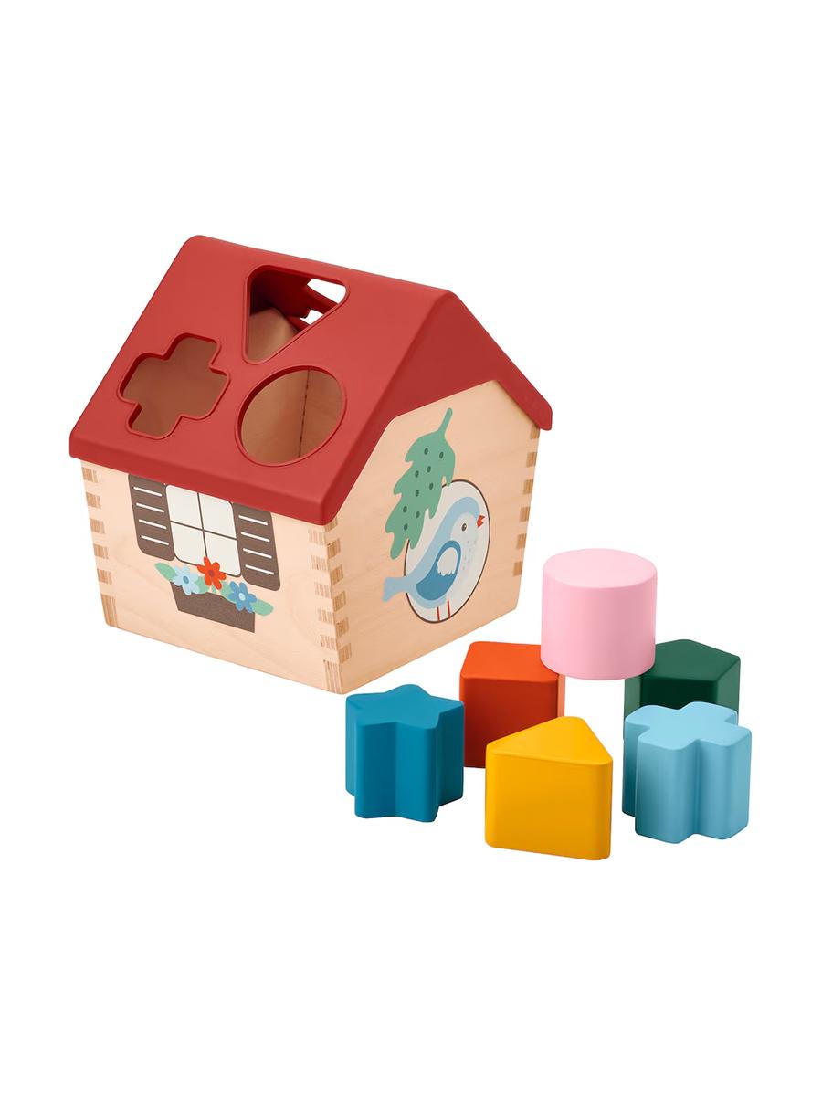 Şekilleri saýhallaýjy oýnawaç IKEA UPPSTÅ dürli reňkli