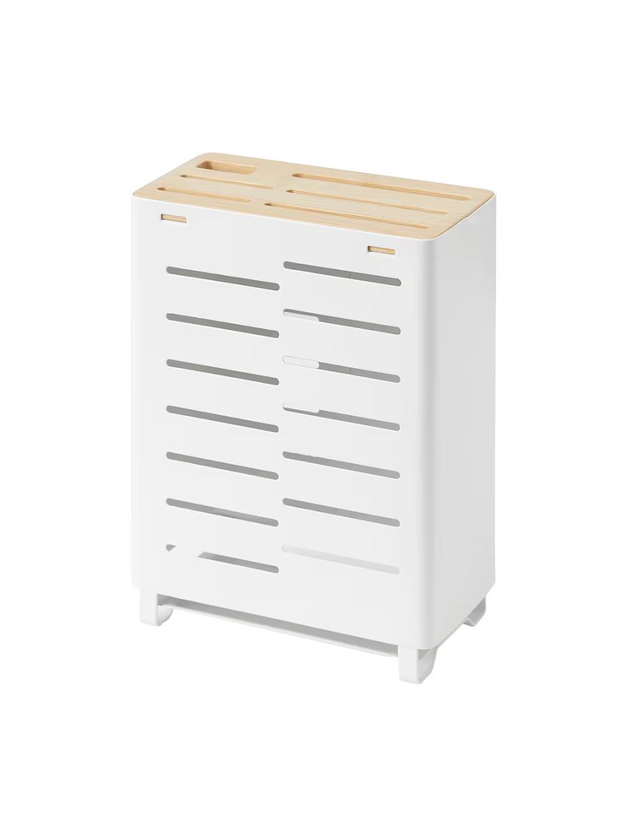 Pyçak saklaýjy IKEA AVSTEG ak/bambuk 23 sm