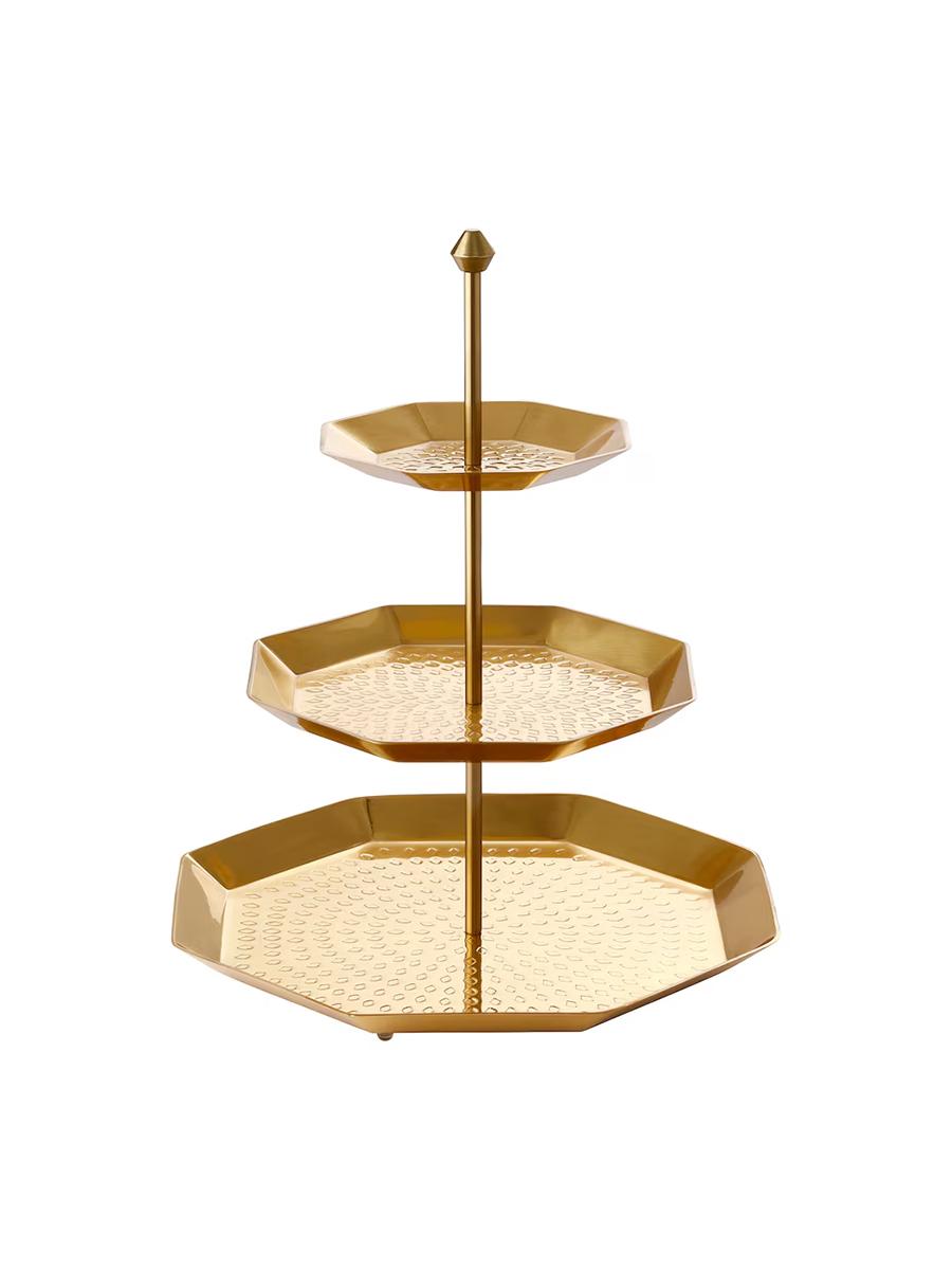 Saklaýjy Desert serwis üçin IKEA GOKVÄLLÅ altyn reňk 34sm 