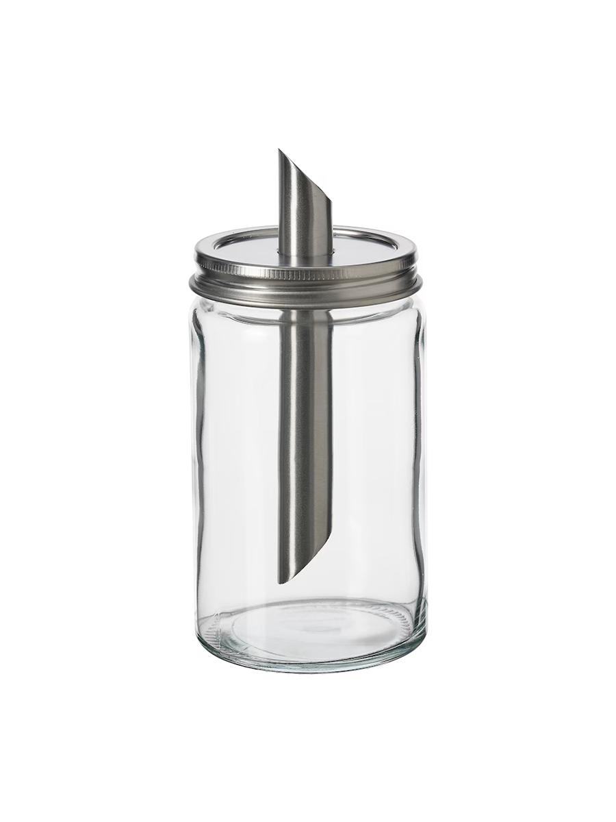 Şeker goýulýan IKEA CITRONHAJ arassa aýna / poslamaýan polat, 15 sm