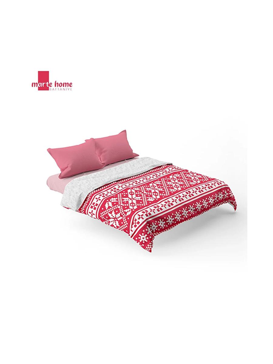 Odeýal Marte HomeTäze ýyl printli 170*240sm gyzyl bir adamlyk 