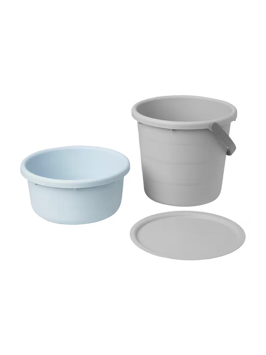 Gapakly  bedre IKEA PEPPRIG çal / gök reňkli 3 bölek