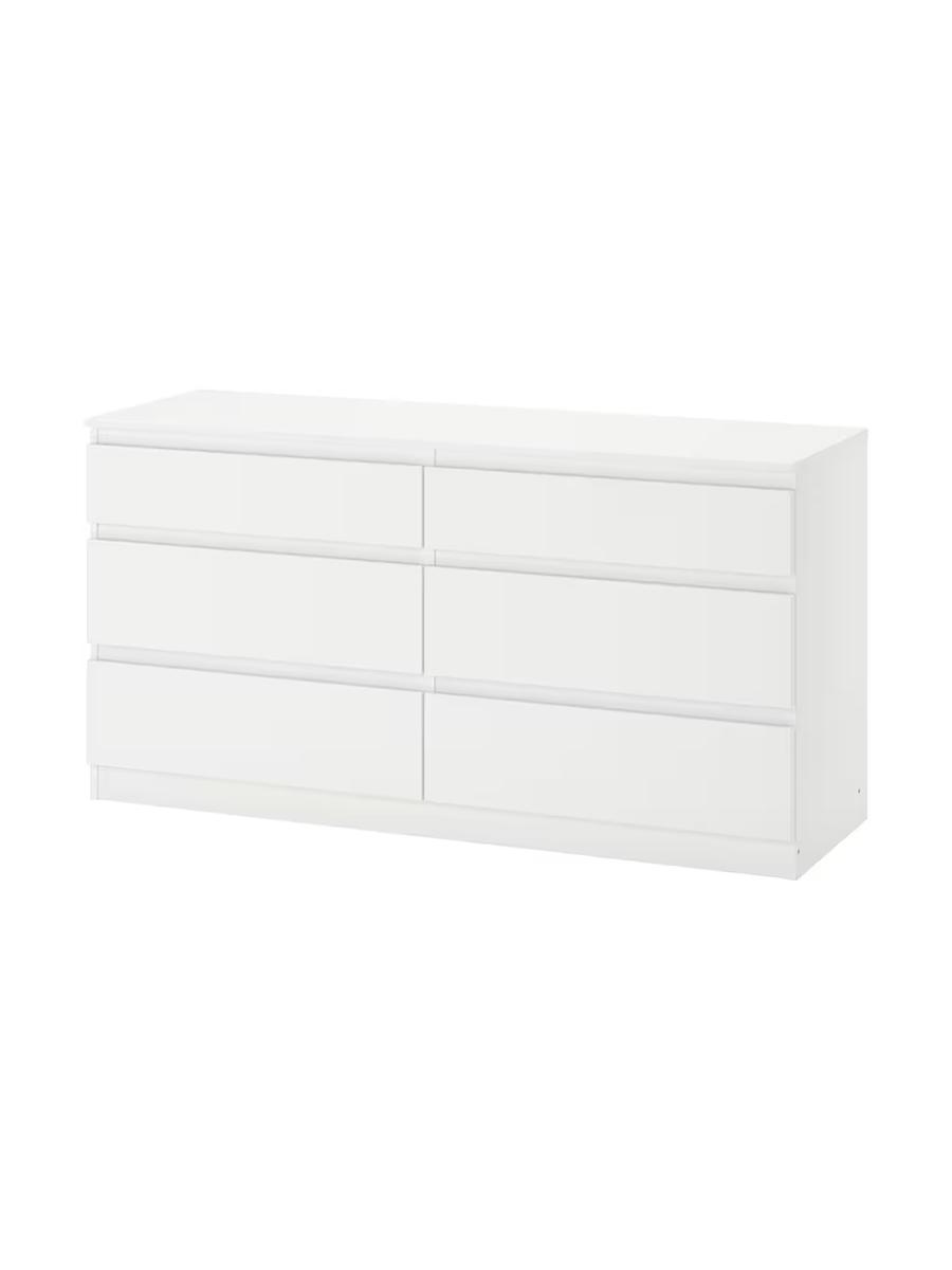 Tekje 6 çekmeli IKEA KULLEN ak 140x72 sm