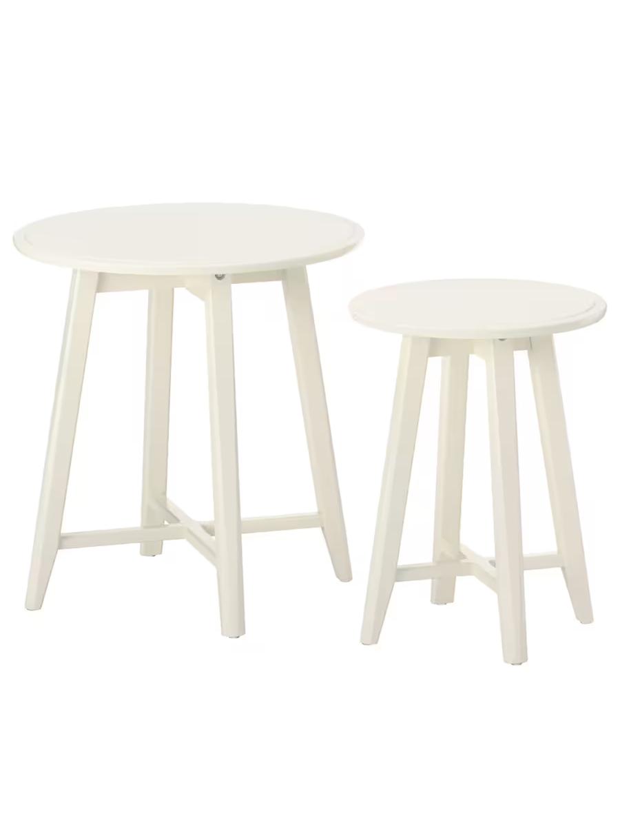 Stol diwan ucin Höwürtge şekilde IKEA KRAGSTA 2 sany ak