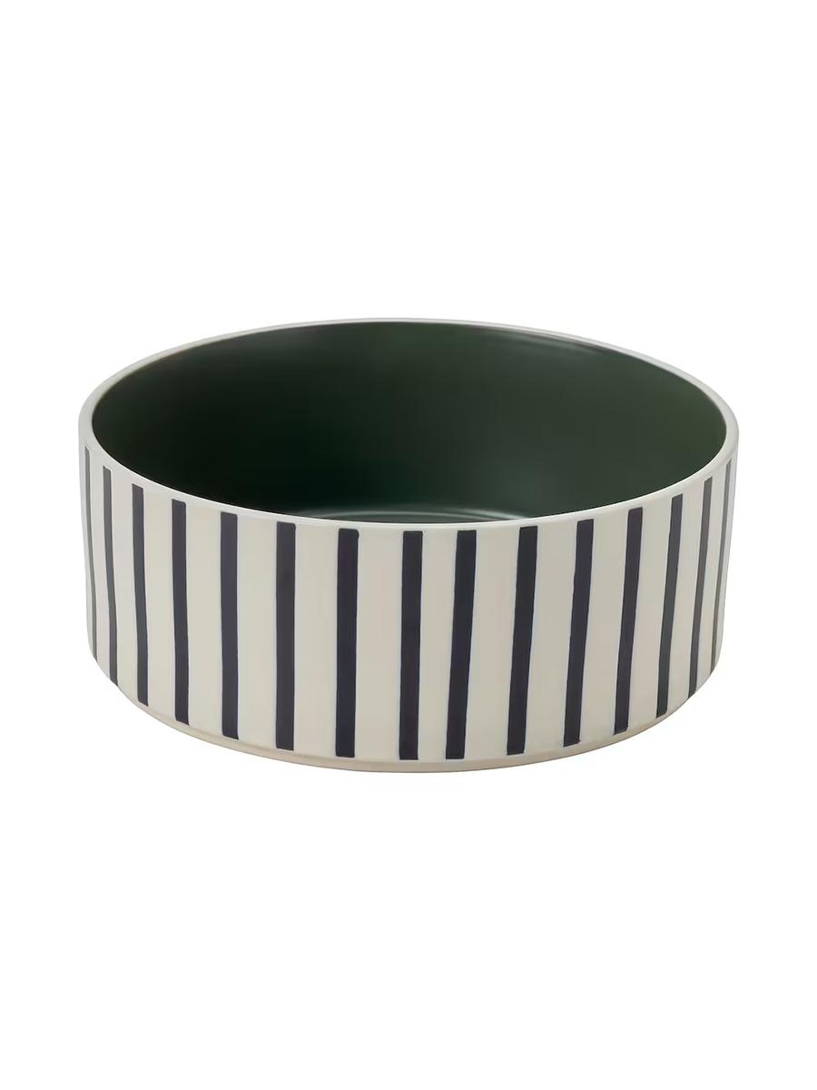 Öý haýwanlary üçin iýmit jamy IKEA UTSÅDD zolakly nagyş gara-gök / çal-ýaşyl, 19 sm