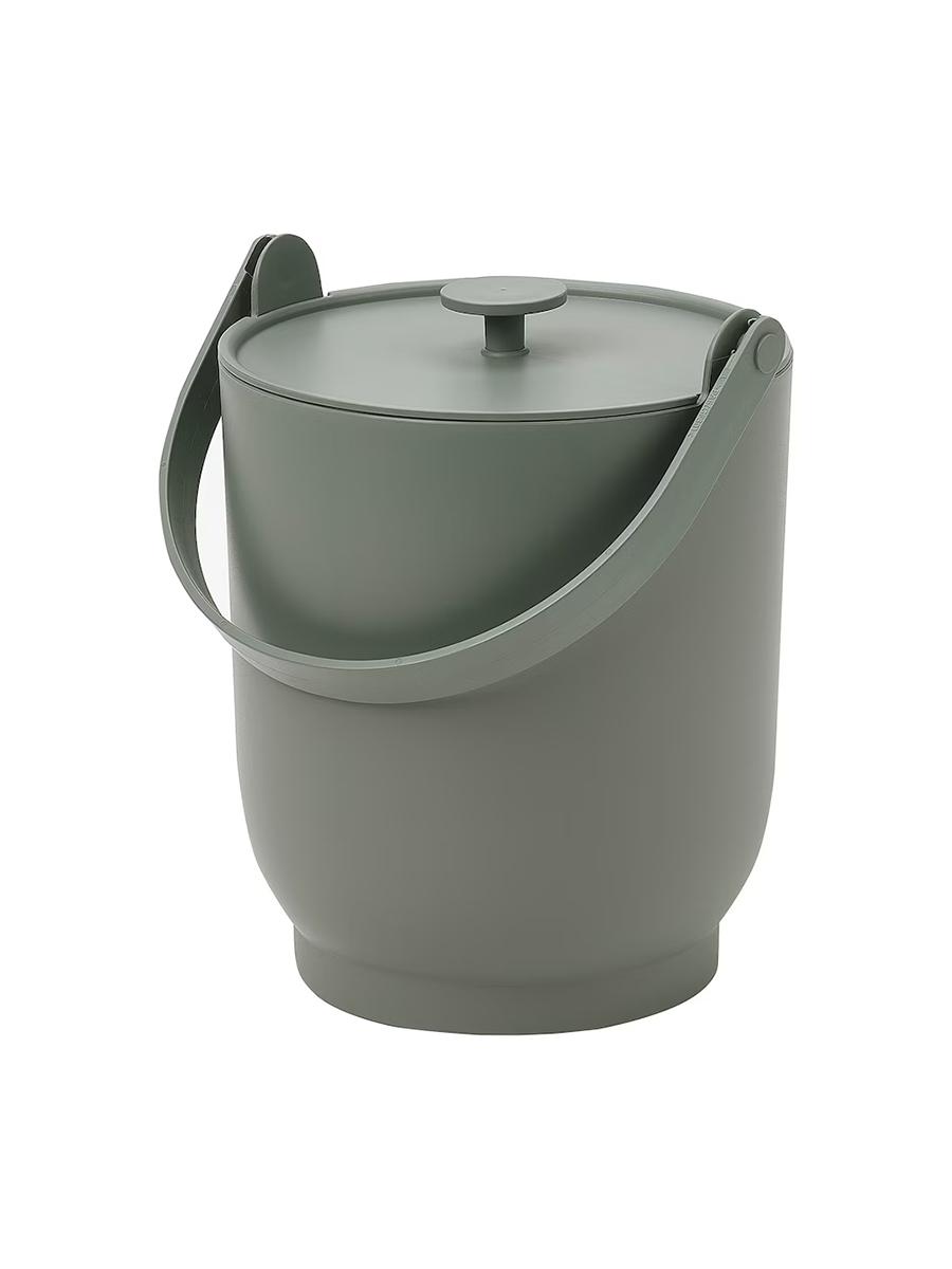 Organiki galyndylar üçin gapakly guty IKEA FARMARKVAST çal-ýaşyl, 4 l