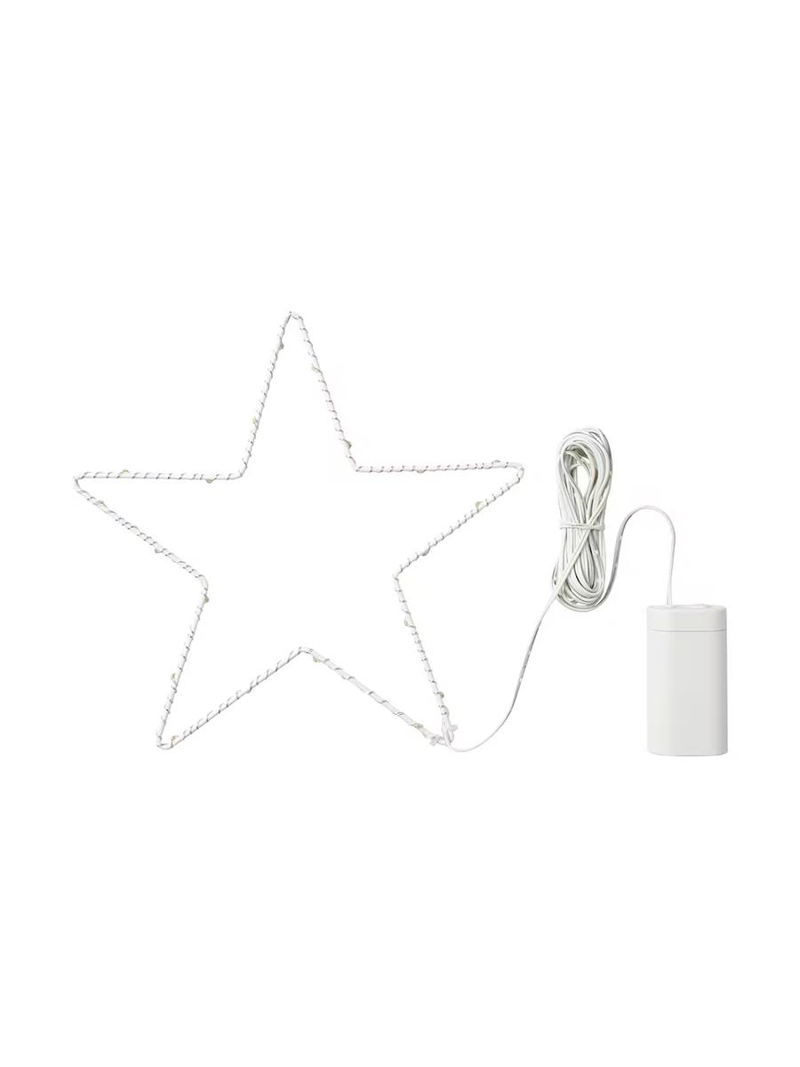 Asylýan LED çyra IKEA STRÅLA ýyldyz batareýa bilen işleýän, 27 sm