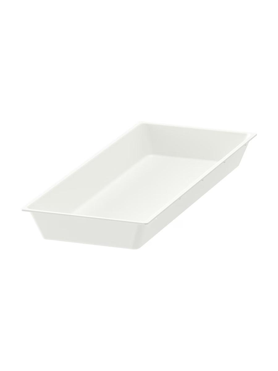 Podnos IKEA UPPDATERA gap-gaçlar üçin ak, 20x50 sm