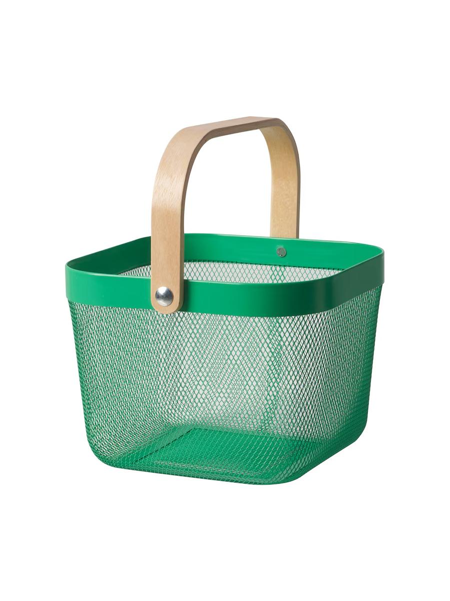 Sebet IKEA RISATORP  goýy ýaşyl 25x26x18 sm
