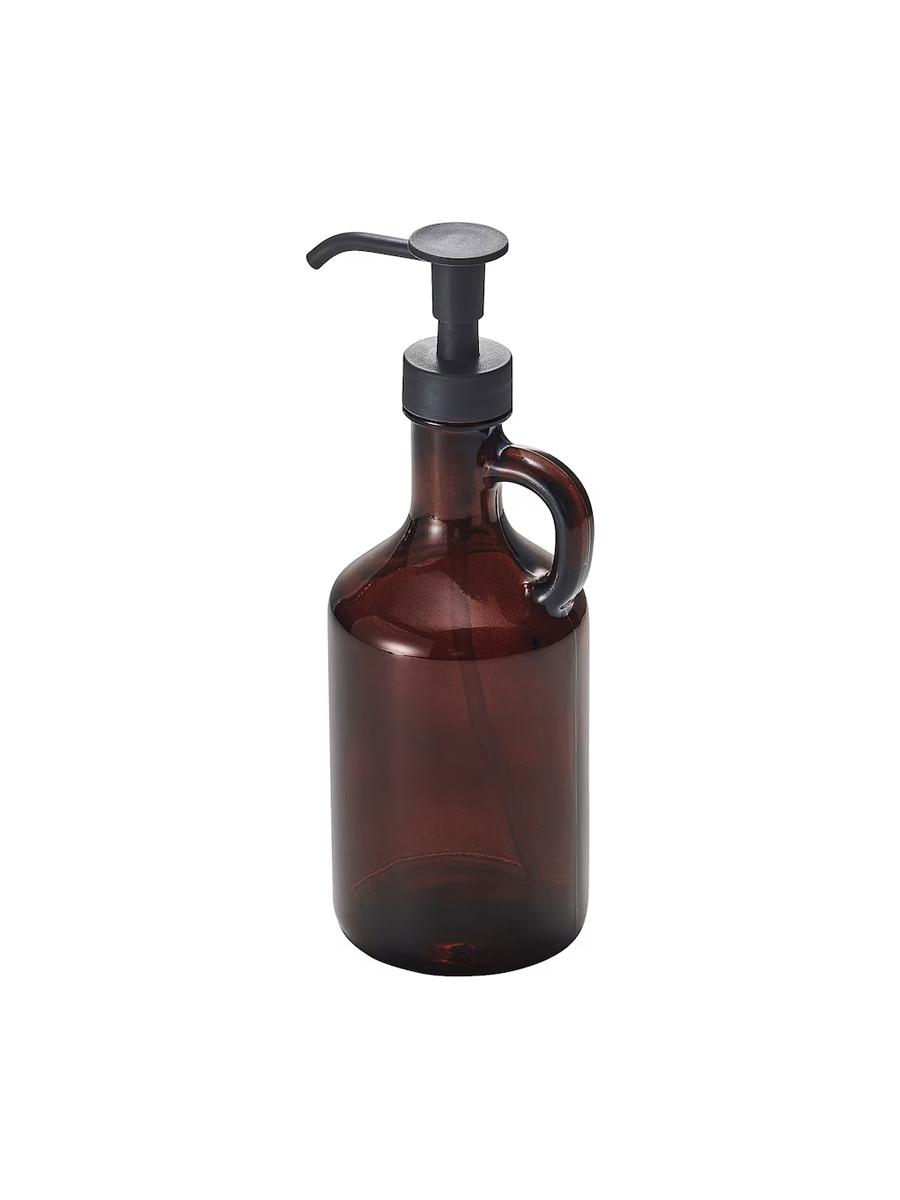 Dozator IKEA VÄLVÅRDAD suwuk sabyn üçin, goňur