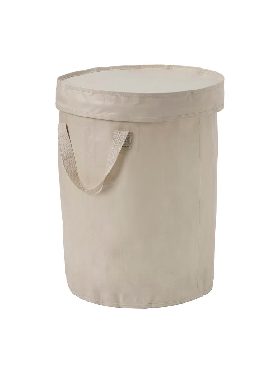 Сортировочный мешок с крышкой IKEA DIMPA светло-серо-бежевый