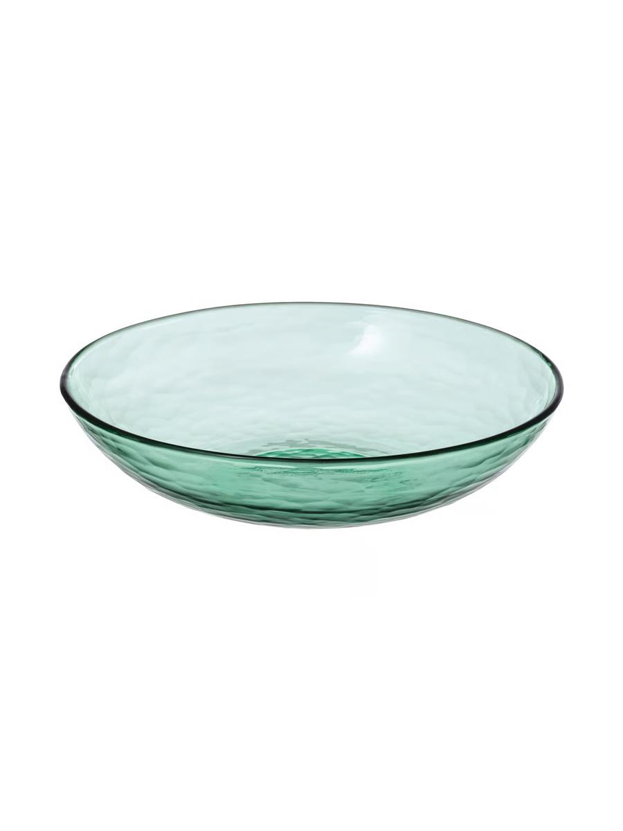 Çuňňur tarelka IKEA STRANDKRABBA aýna/ýaşyl 19 sm