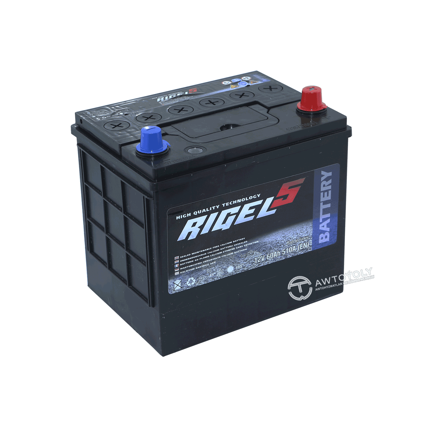 Автомобильный аккумулятор RIGEL AKU 12 V 60 AH DIK
