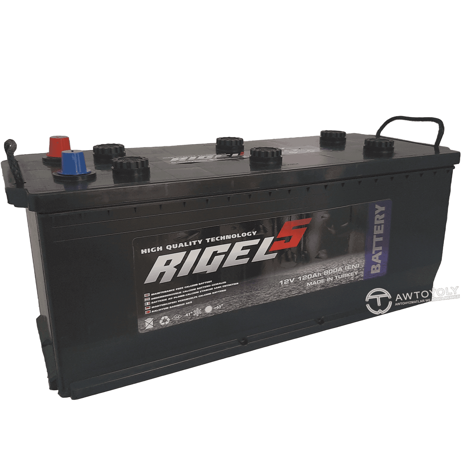 Автомобильный аккумулятор RIGEL AKU 12 V 120 AH (2025)