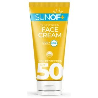 SUNOF+ Ýüz üçin günden goraýjy krem SPF 50+ (50 ml)