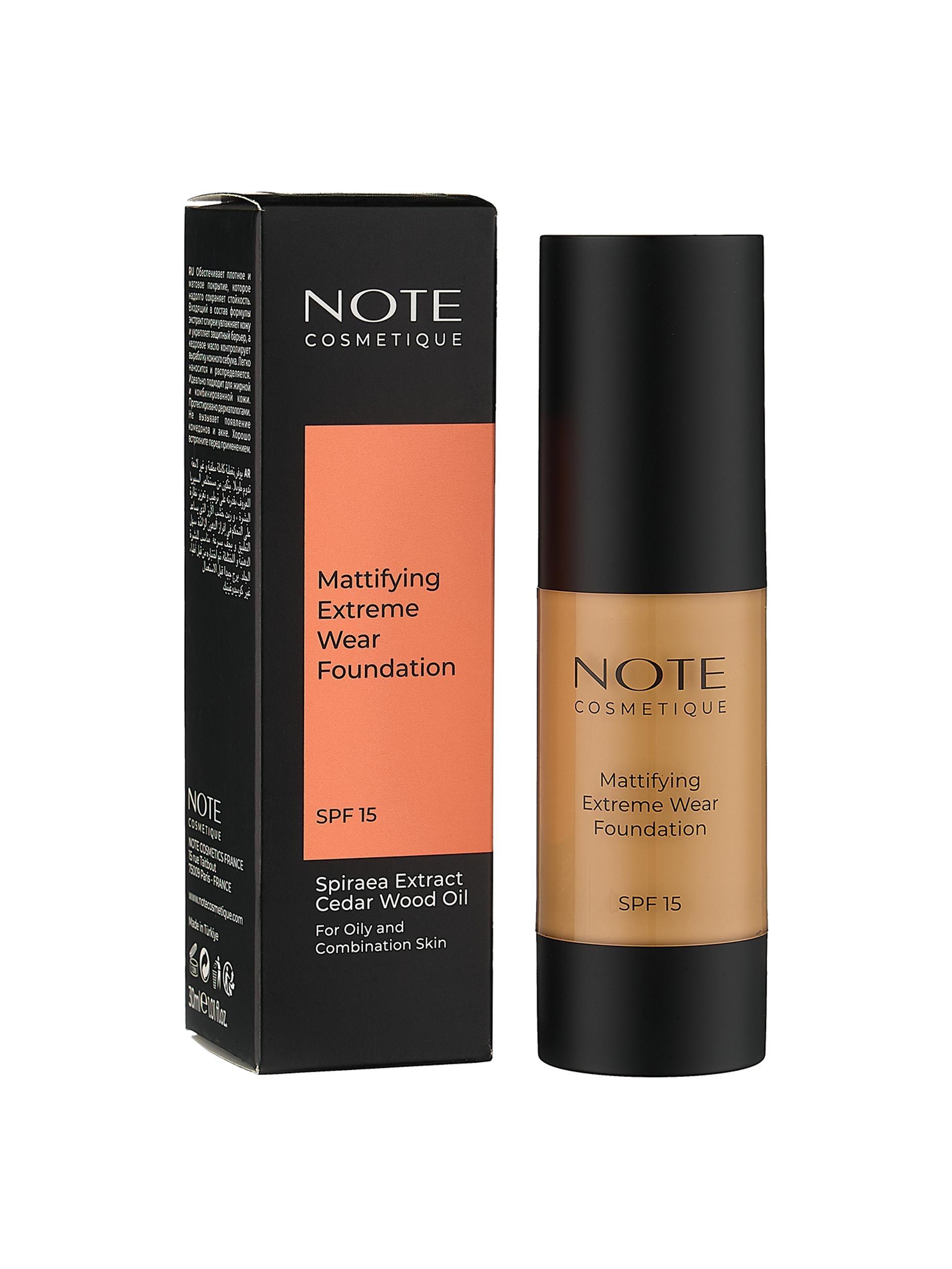 Tonal kremi - NOTE Mattifying Extreme Wear — №102 (30 ml)