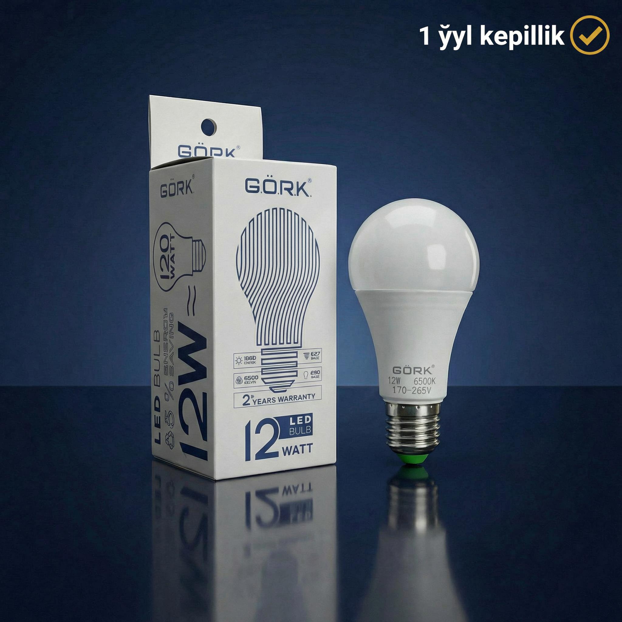 Лампа G.Ö.R.K. 12w_a60_e27_6500k