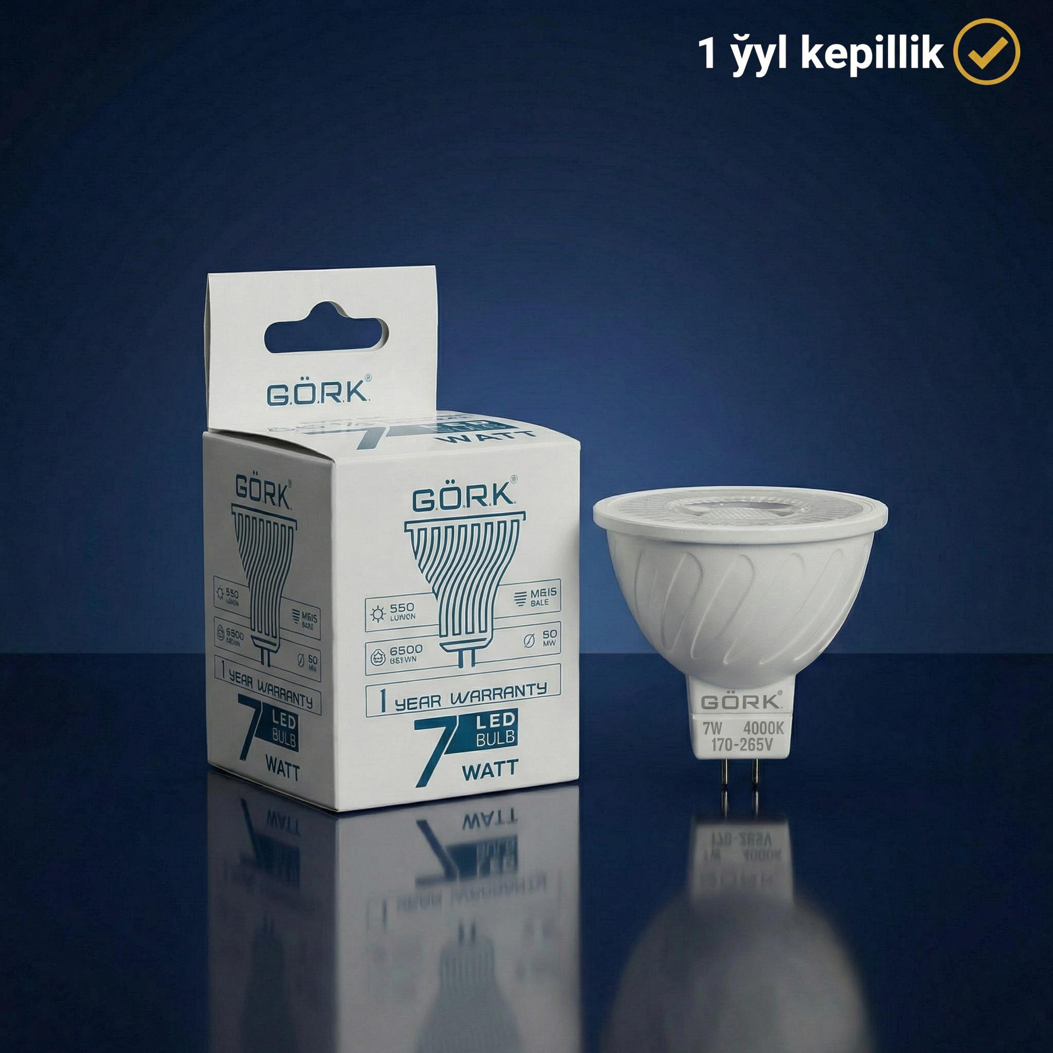 Светодиодная лампа G.Ö.R.K. 7w_MR16_4000k