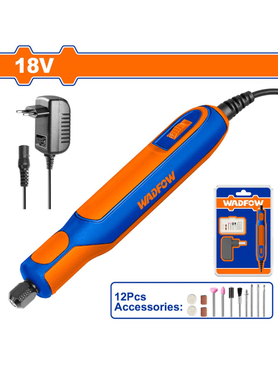 Toçilka-ýiteldiji drel mini 18V WRY16180