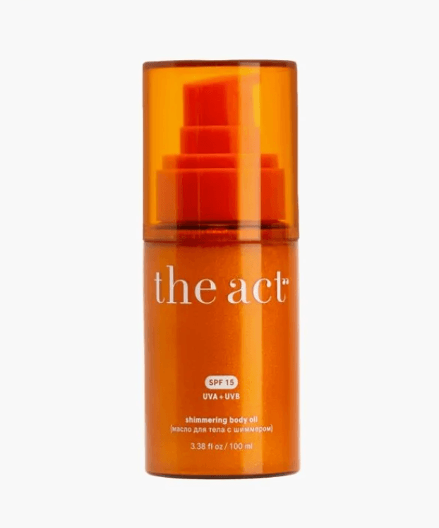 Şimmerli ýag beden üçin SPF 15