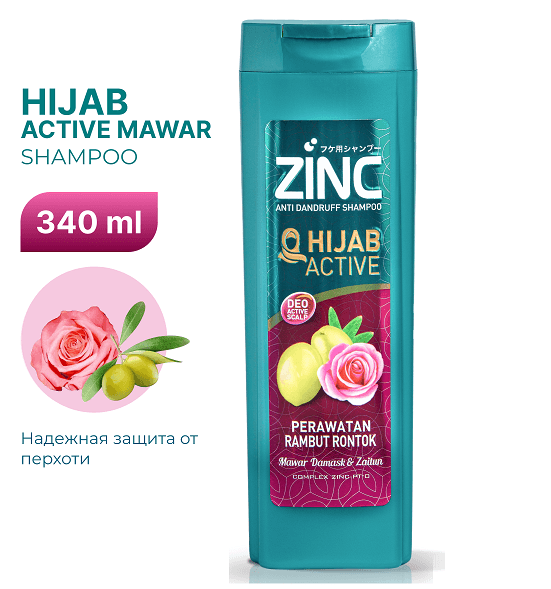 Şampun Zinc Hijab Mawa 340 ml