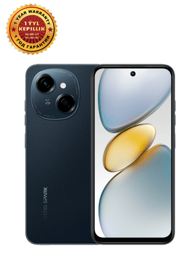 Смартфон Tecno Spark Go 1 3/128 ГБ, чёрный 