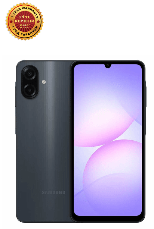 Смартфон Samsung Galaxy A07 6/128 ГБ, Чёрный 