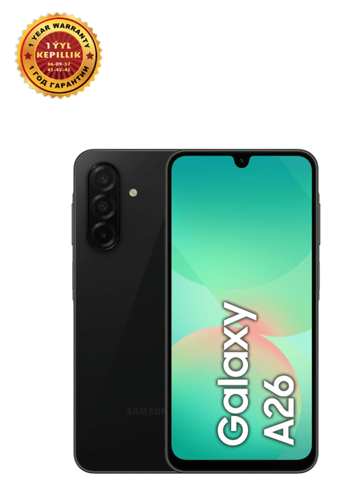 Смартфон Samsung Galaxy A26 8/256 GB, Чёрный