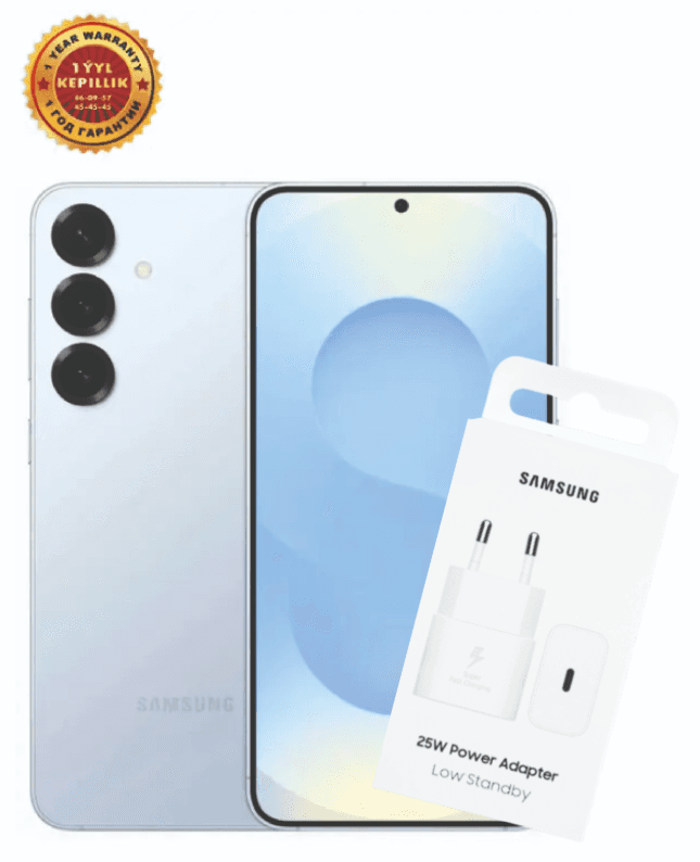 Smartfon Samsung Galaxy S25 12/256 GB, açyk-mawy