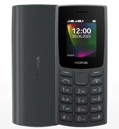 Сотовый телефон Nokia 106 (2 SIM), чёрный (2023)