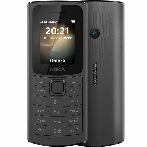 Телефон Nokia 110 (2 SIM), чёрный (2023)