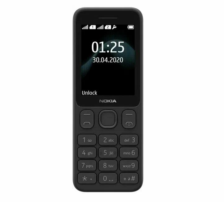 Телефон Nokia 125 (2 SIM), чёрный