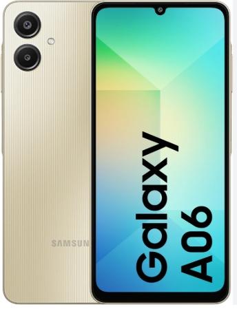 Смартфон Samsung Galaxy A06 4/64 ГБ, золотистый