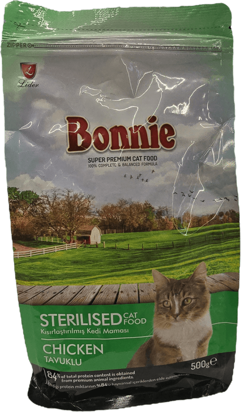 Bonnie gury korm uly biçilen pişik towuk bile 500gr 