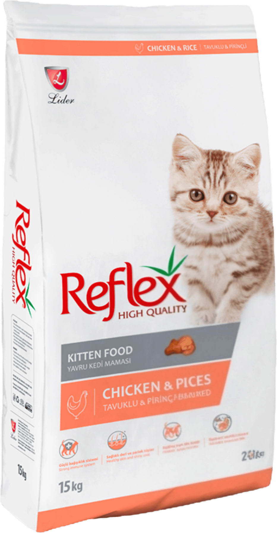 Reflex gury korm kiçi pișik uçin towuk bile 1kg 