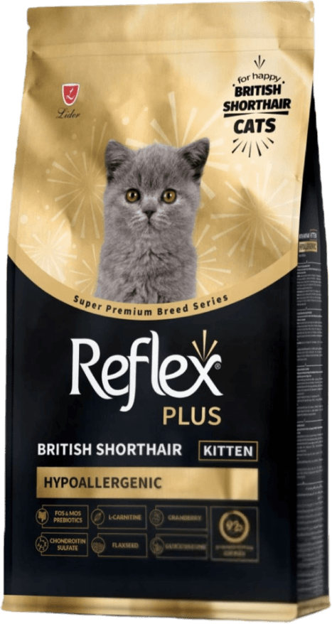 Reflex Plus gold gury korm kiçi britanskiy pişik uçin 1kg 