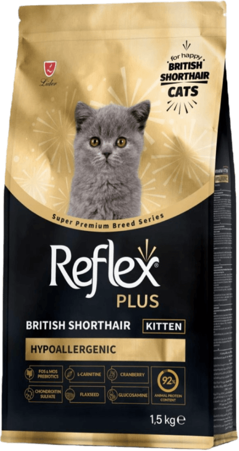 Reflex Plus gold gury korm kiçi britanskiy pişik uçin 1.5kg 