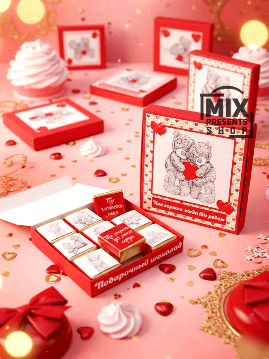 Sowgat şokolad gutusy "Teddy"