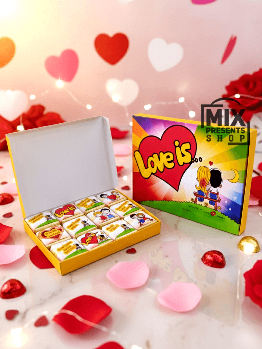 Sowgat şokolad gutusy "Love is..."
