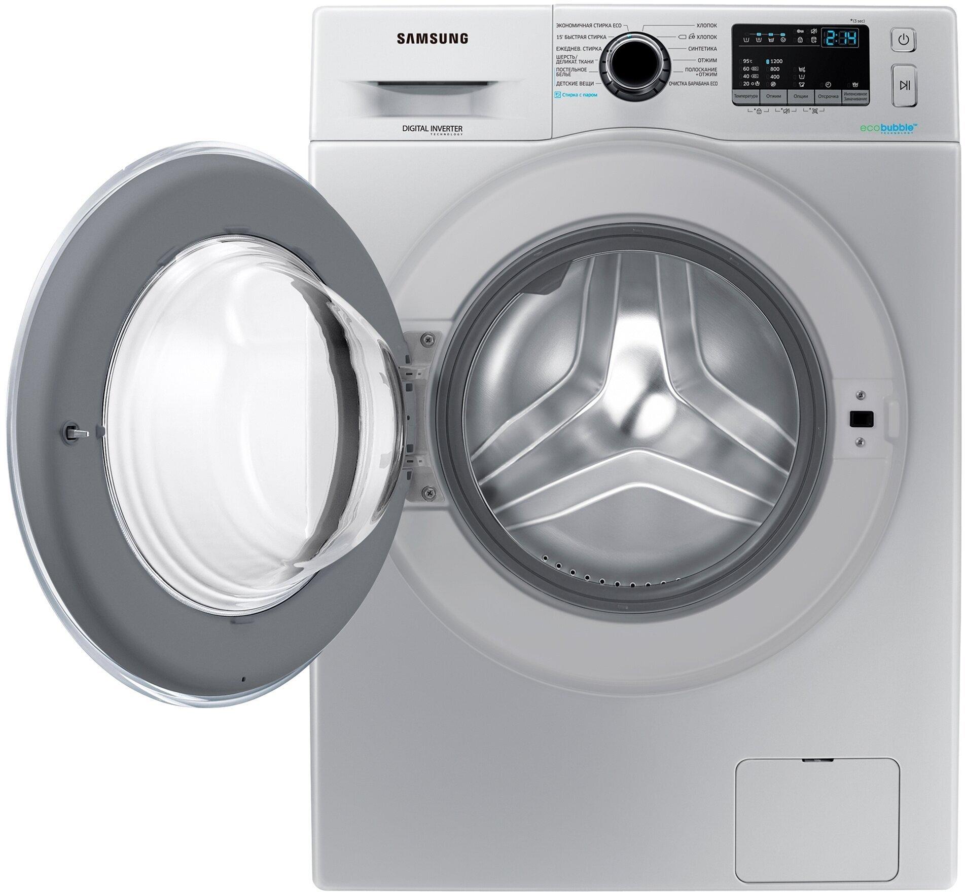 Стиральная машина Samsung WW60J42EOHS 6 кг  серебристый