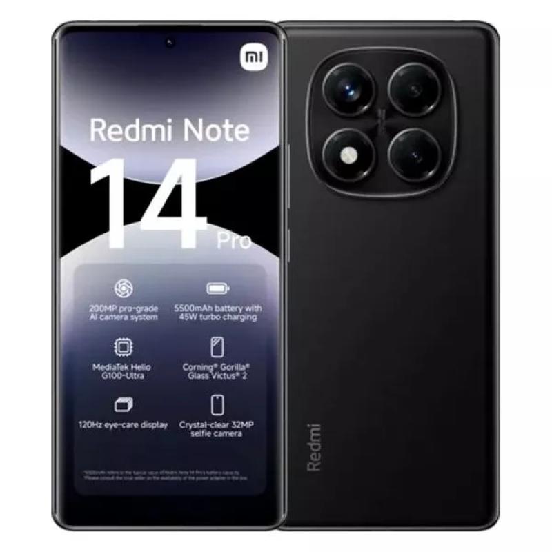 Смартфон Redmi Note 14 Pro 8/256 ГБ Полуночный Черный