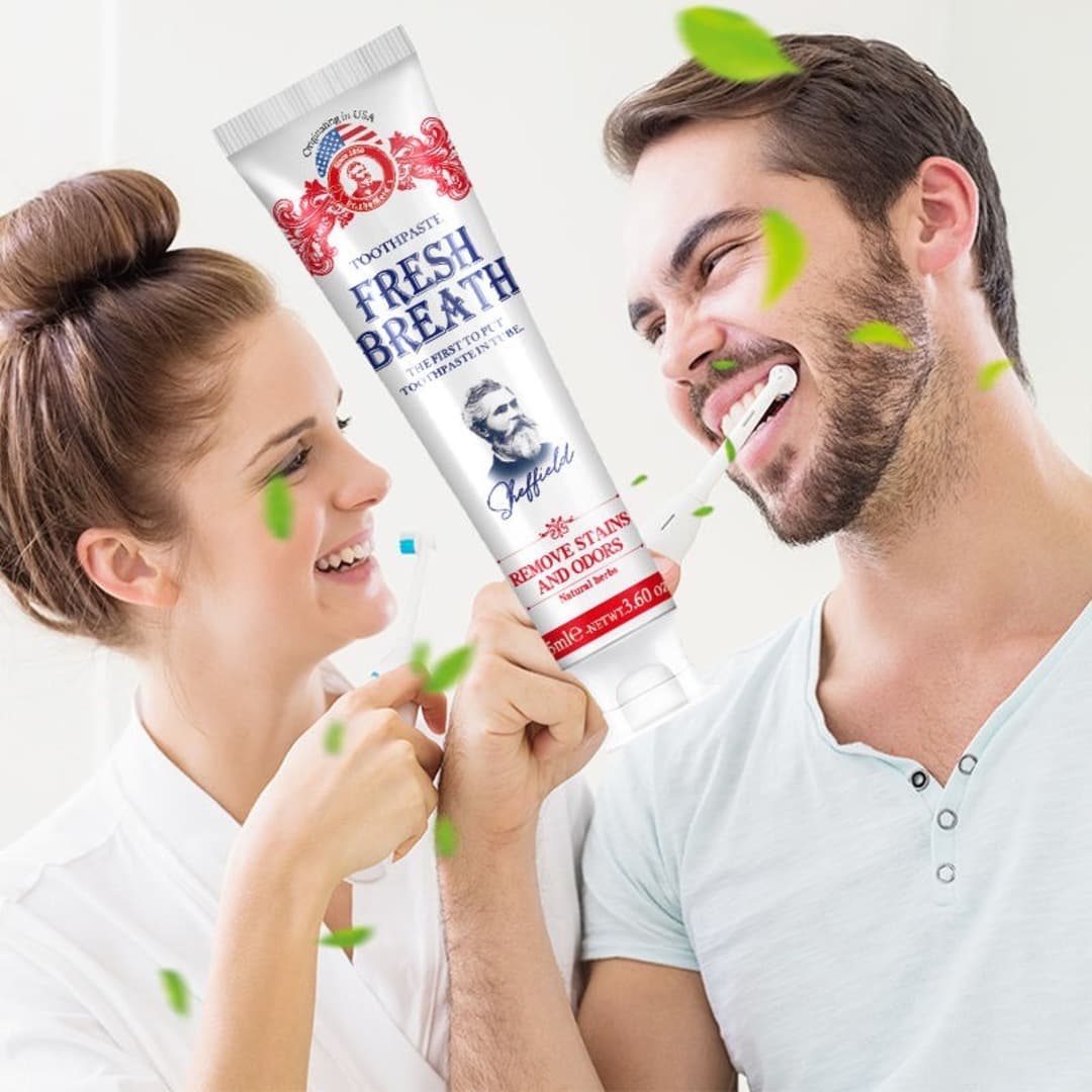 SHEFFIELD Зубная паста против налета , Fresh Breath 75 мл 